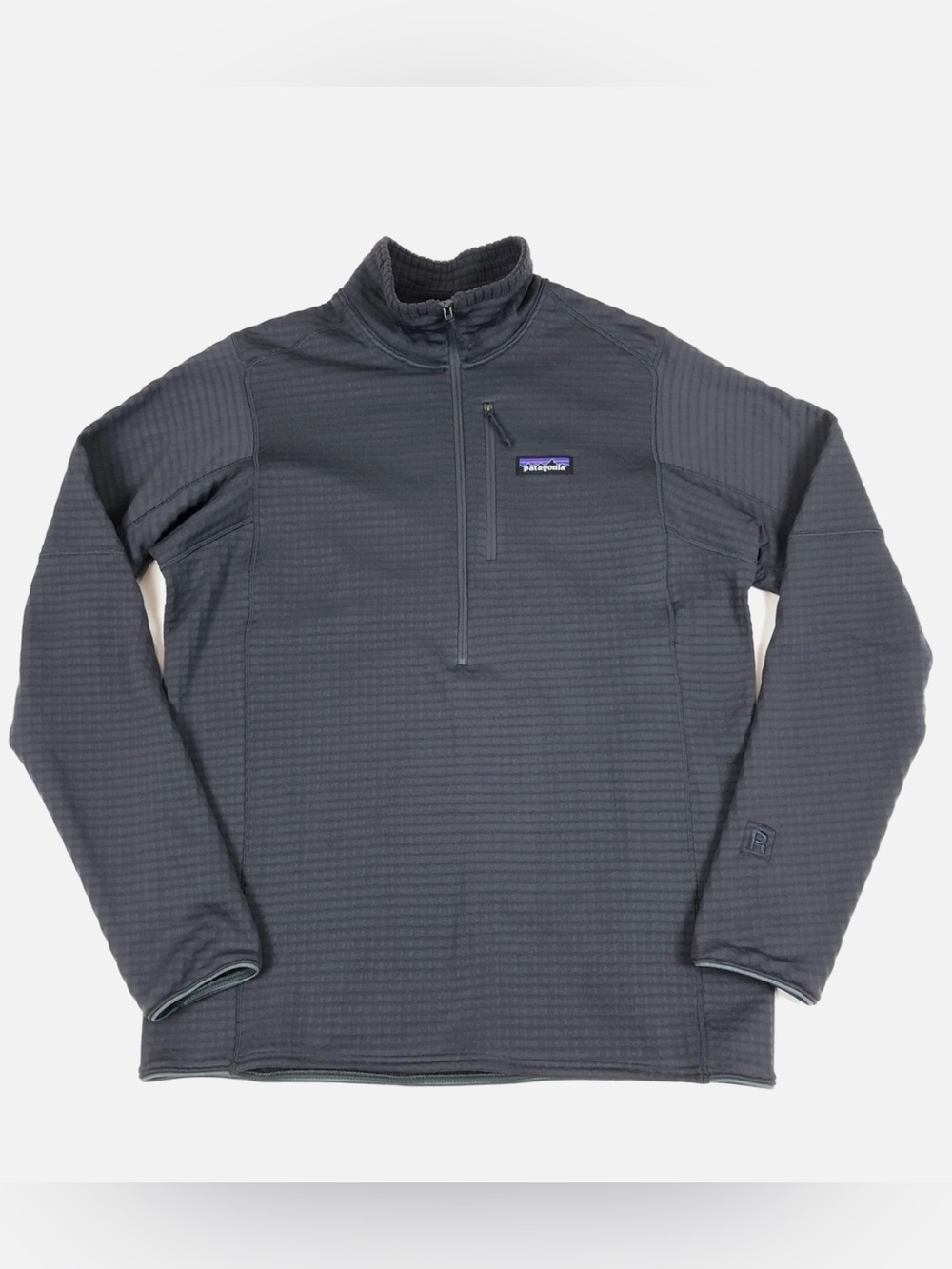 Patagonia Men's Half-Zip Grid Fleece Pullover - Charcoal Gray